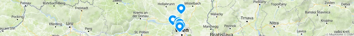 Kartenansicht für Apotheken-Notdienste in der Nähe von Korneuburg (Niederösterreich)